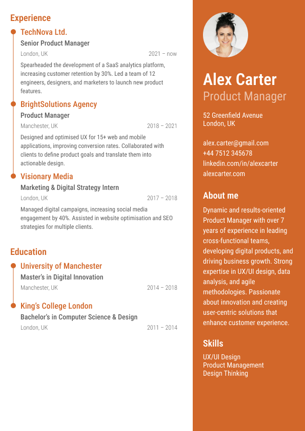 Professional Free Resume Template