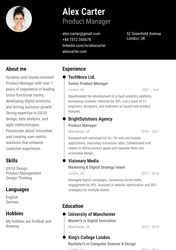 Creative CV Template